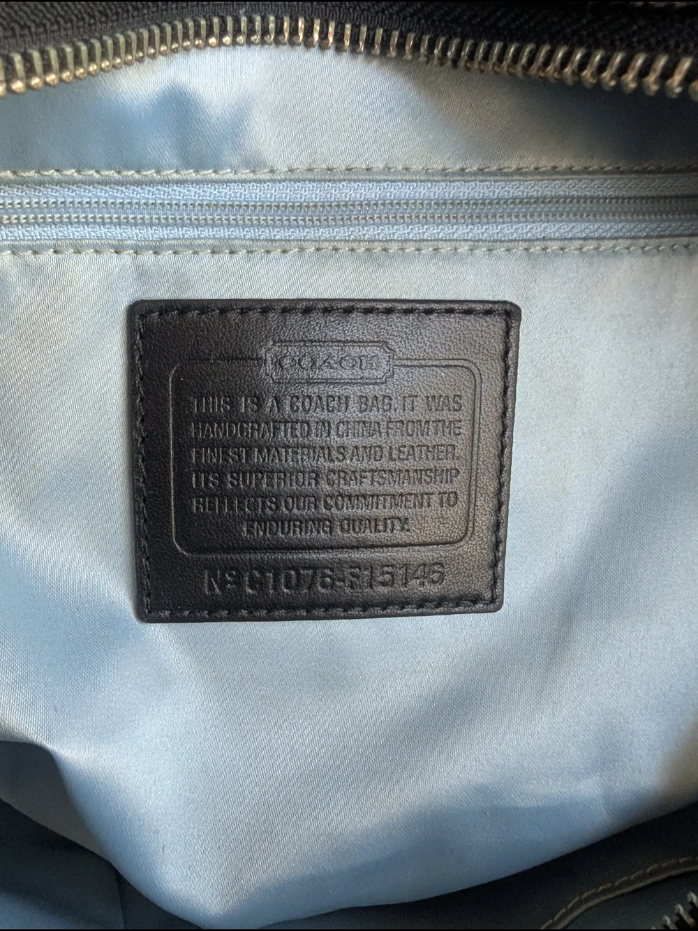 vintage Coach Gallery Signature East West Tote Bag